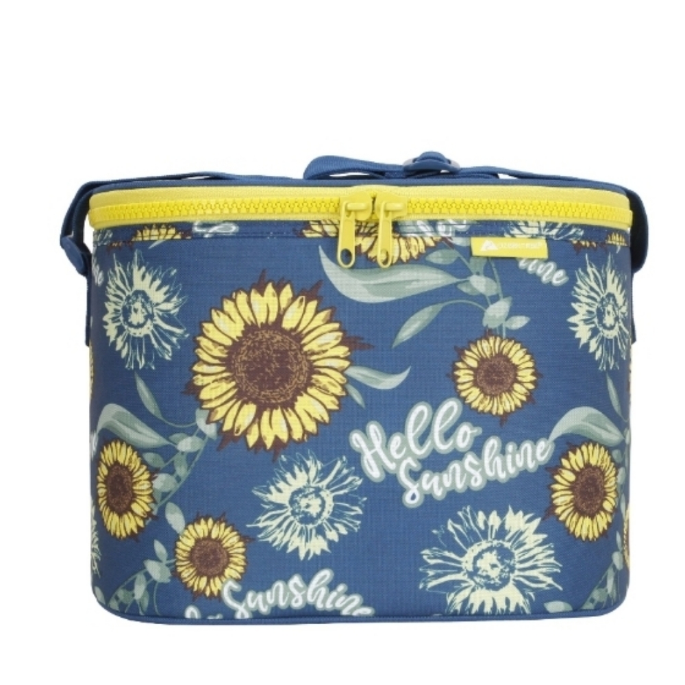 Ozark Trail 12 Can Soft Sided Cooler, Sunflower Print